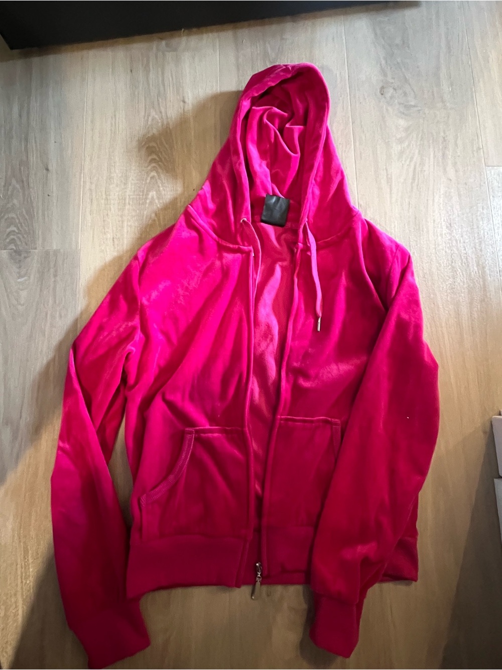 Women's Pink Hooded Zip Jacket